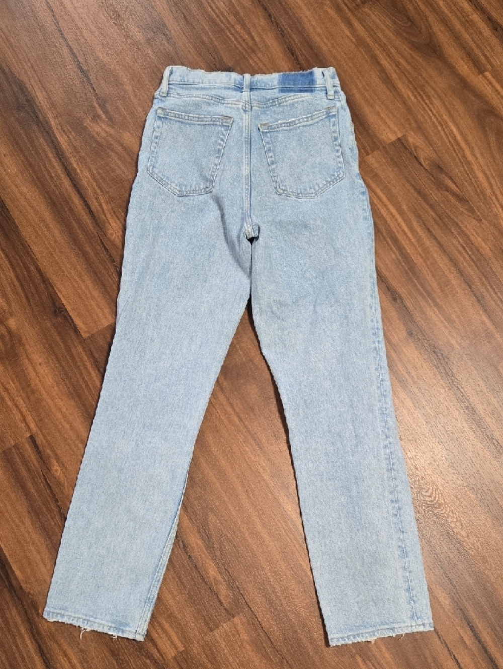 Abercrombie & Fitch The 90s Straight Ultra High Rise Curve Love Sz 27 Light Wash - Picture 3 of 10